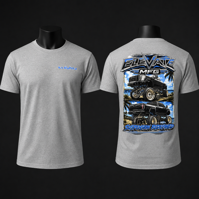 ELEVATE GMC TEE on black mannequin