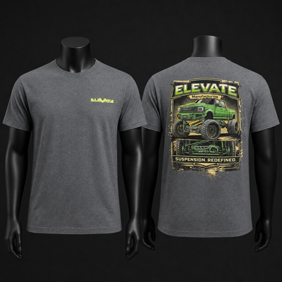 ELEVATE OBS TEE on black mannequin